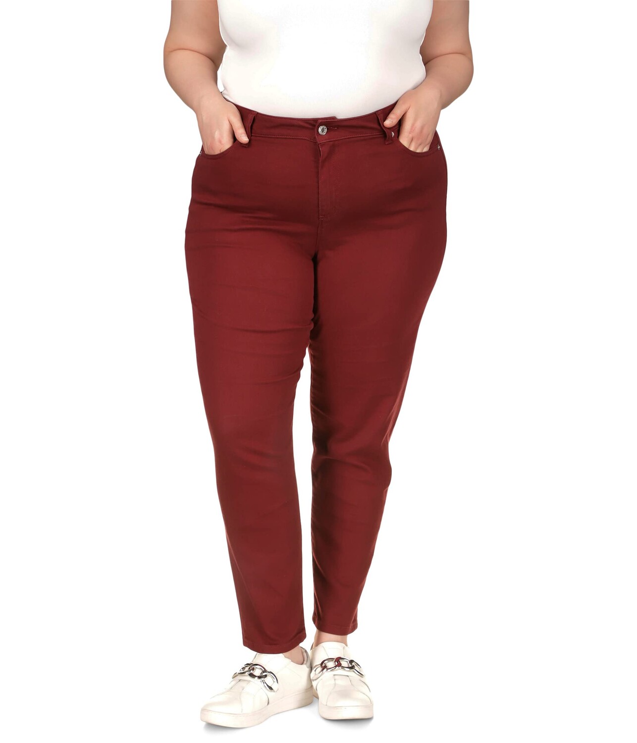 

Джинсы MICHAEL Michael Kors, Plus Size Super Stretch High-Waisted Pants