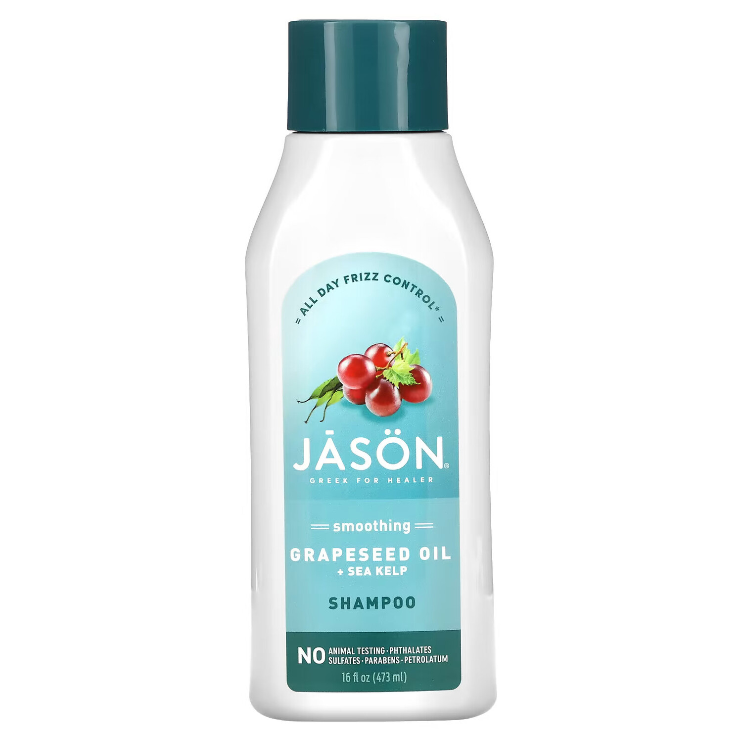 

Jason Natural, Шампунь для гладкости и блеска, морские водоросли + порфира, 473 мл (16 жидк. Унций)
