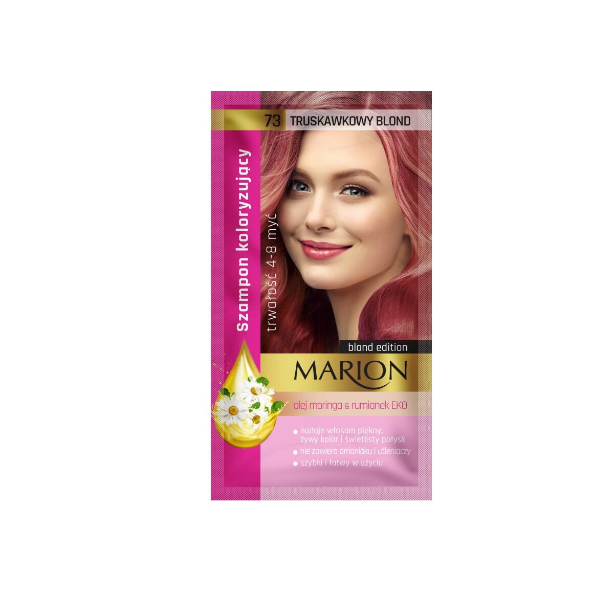 

Marion Оттеночный шампунь Blond Edition 4-8 мытья 73 Strawberry Blond 40мл