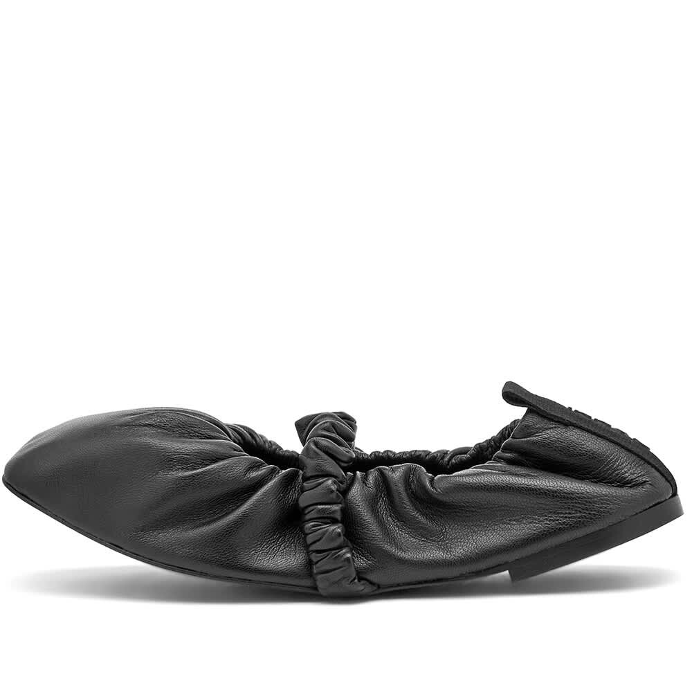 

Балетки GANNI Soft Square Toe Scrunchie Ballerina Shoe