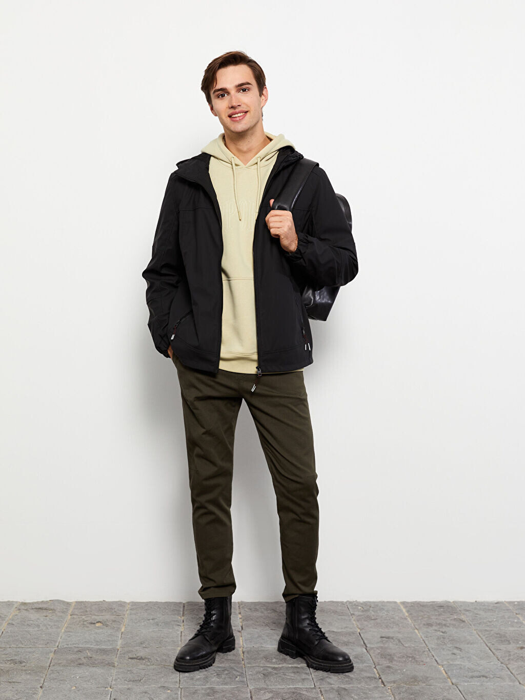 

Мужские брюки Slim Fit из габардина LCW Casual, Коричневый
