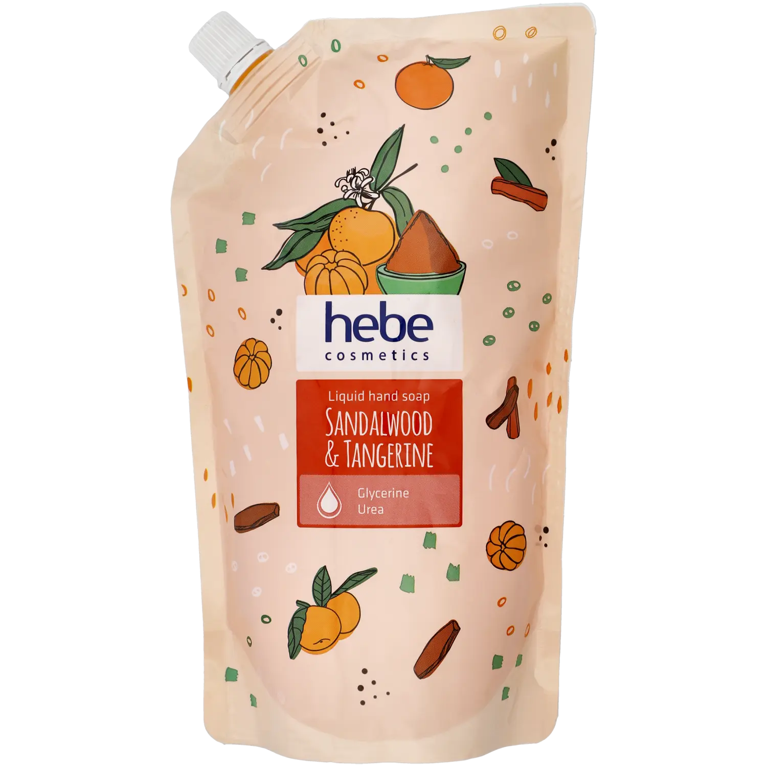 

Hebe Cosmetics Drzewo Sandałowe & Mandarynka запас жидкого мыла, 500 мл