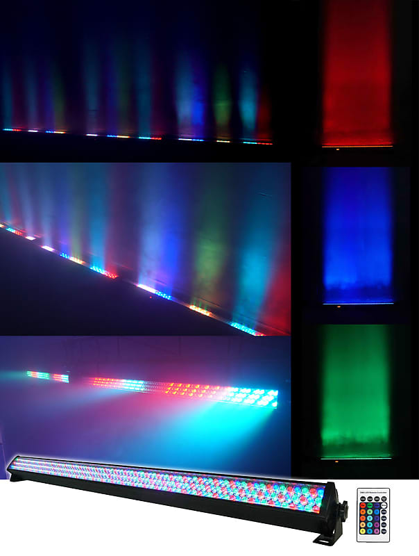 цена Rockville ROCKSTRIP 252 LED 5 Channel DMX RGB Color Strip DJ Wash Up Light Bar