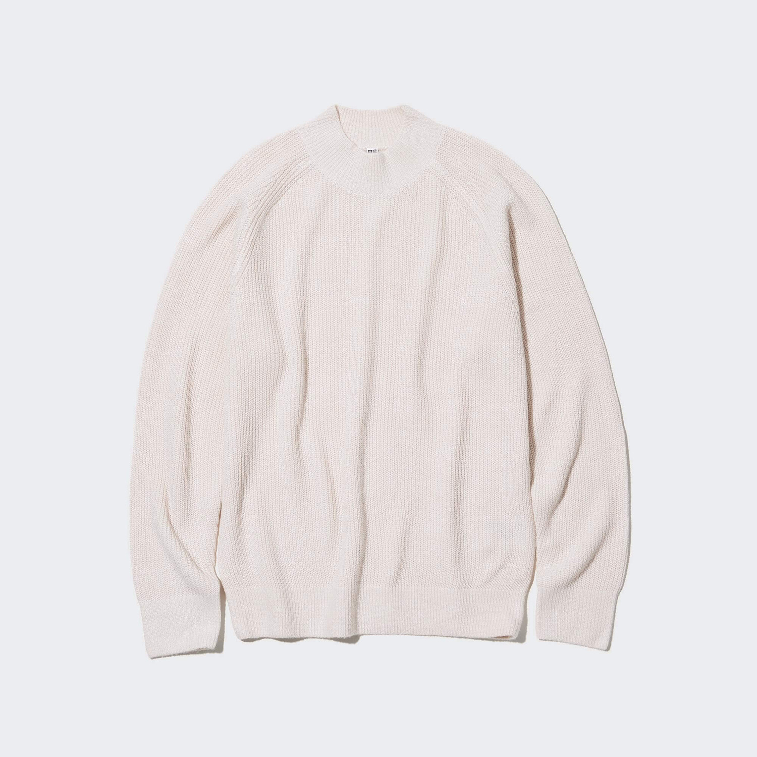 

Джемпер Uniqlo Middle Gauge Mock, светло-бежевый