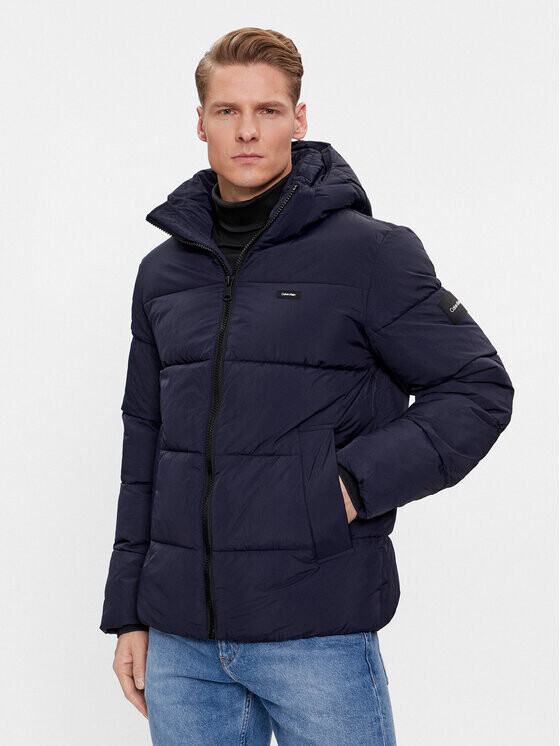 

Пуховик стандартного кроя Calvin Klein, синий