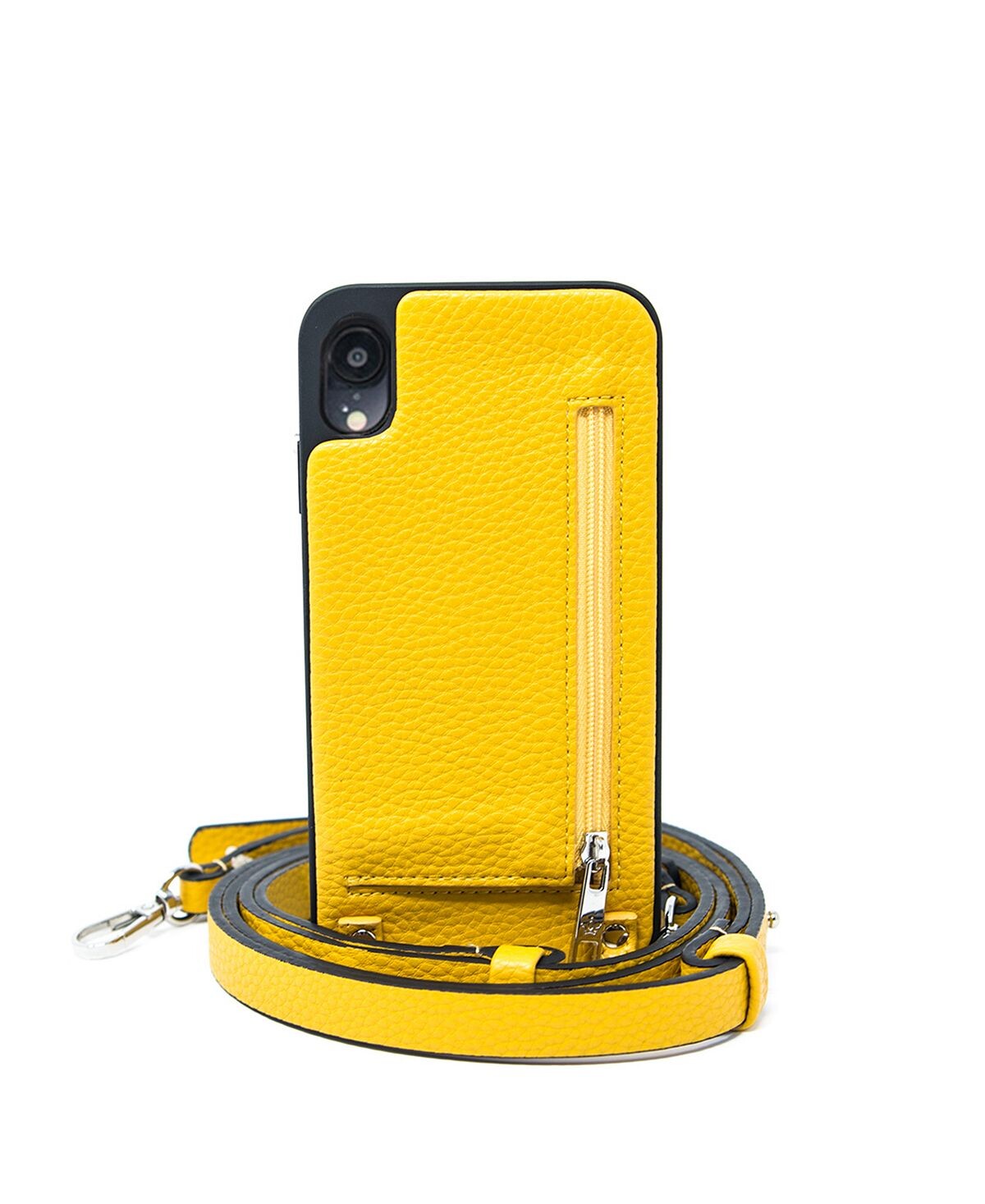 

Чехол Crossbody XR для iPhone с кошельком на ремешке Hera Cases, желтый