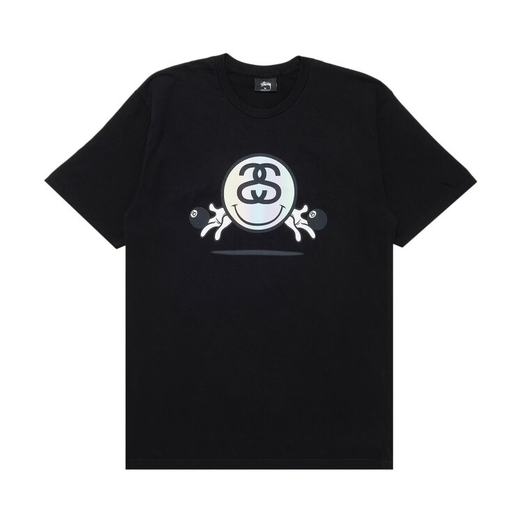 Футболка Stussy Smiley Link 'Black', черный