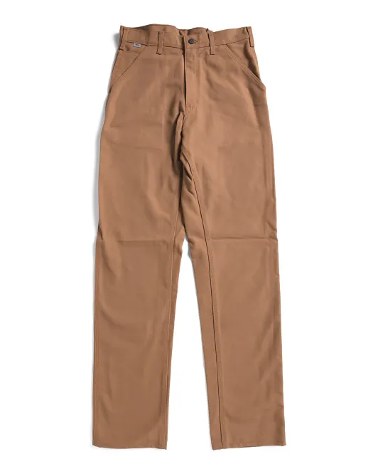 

Огнестойкие брюки-комбинезон с уткой Carhartt, коричневый