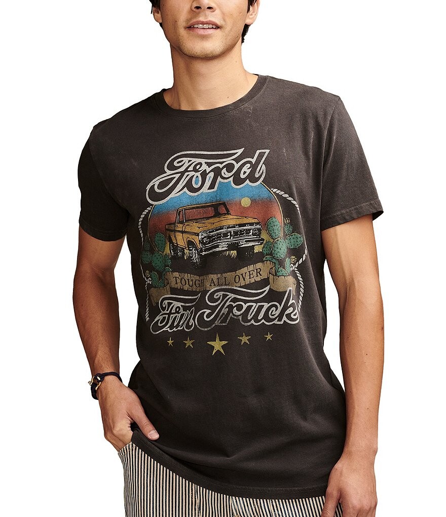 

Футболка Ford Fun Truck с короткими рукавами Lucky Brand, черный