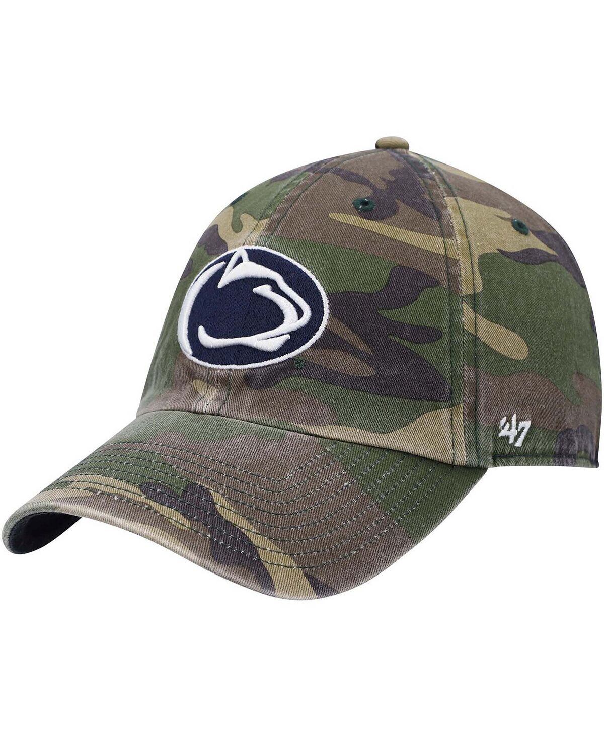 

Мужская камуфляжная регулируемая шапка Penn State Nittany Lions Clean Up Core '47 Brand