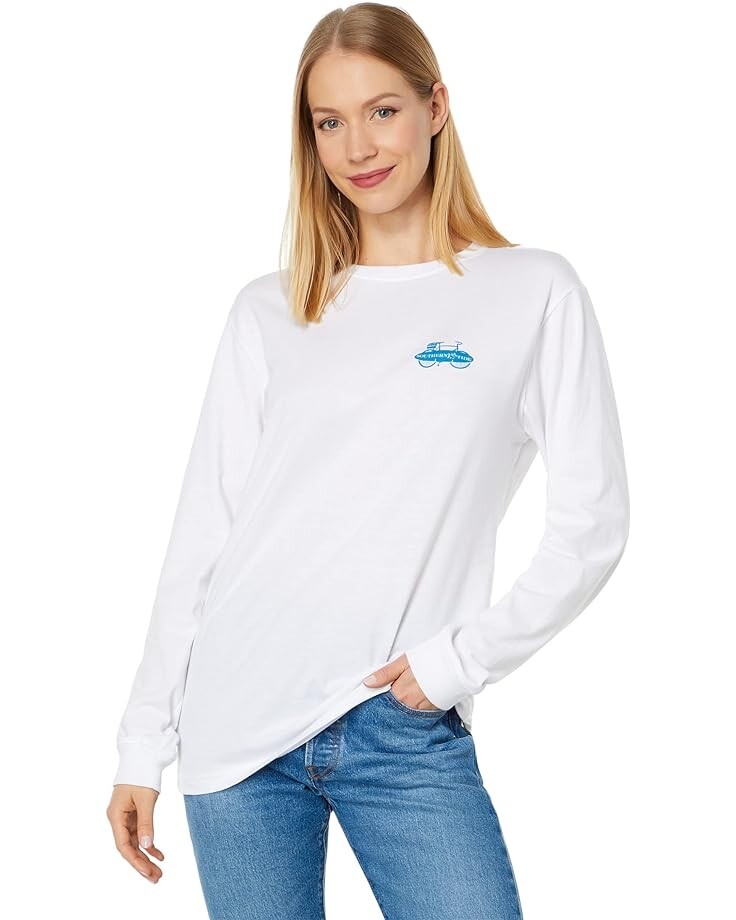 

Футболка Southern Tide Long Sleeve Beach Bound, белый