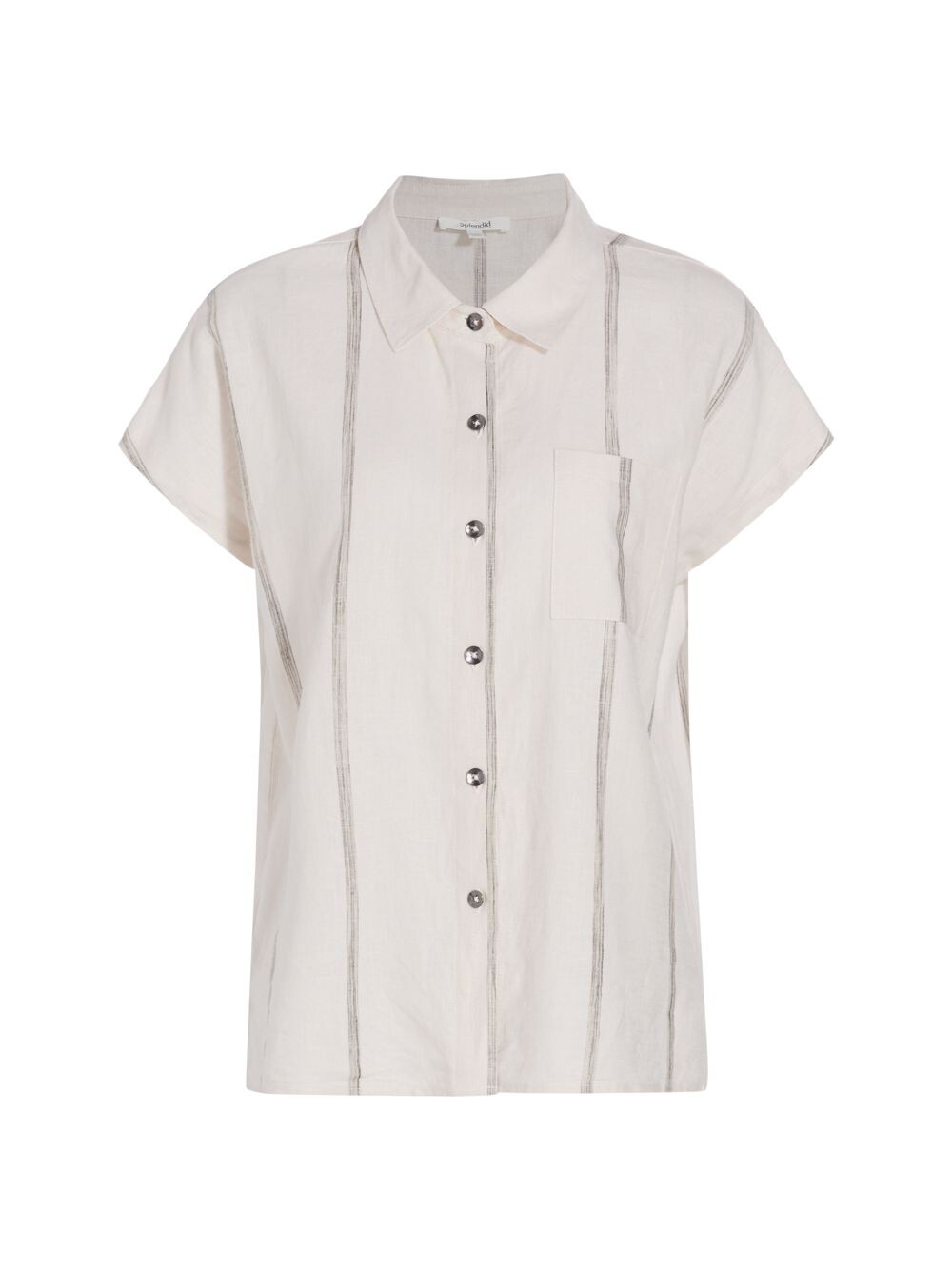 

Рубашка Giada Stripe из смеси льна и пуговиц спереди Splendid