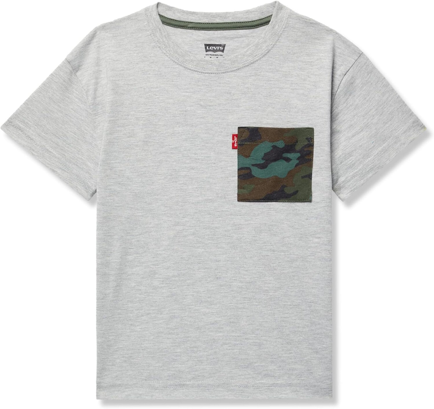 

Футболка Levi'S Stay Loose Camo Pocket Tee, цвет Light Gray Heather