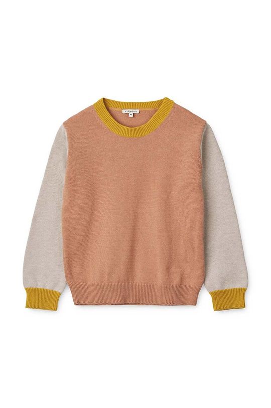 liewood детский обеденный набор оранжевый Детский хлопковый свитер Liewood, оранжевый
