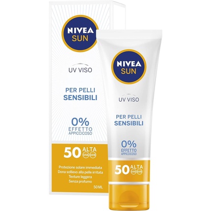 Sun Uv Viso солнечный крем Spf50 для чувствительной кожи 50 мл, Nivea