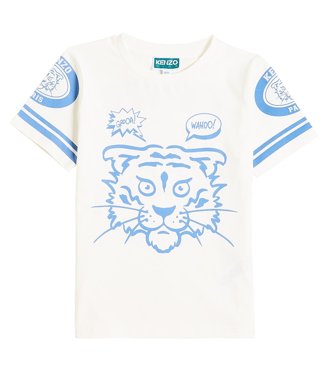 

Футболка из хлопкового джерси с принтом Kenzo, белый