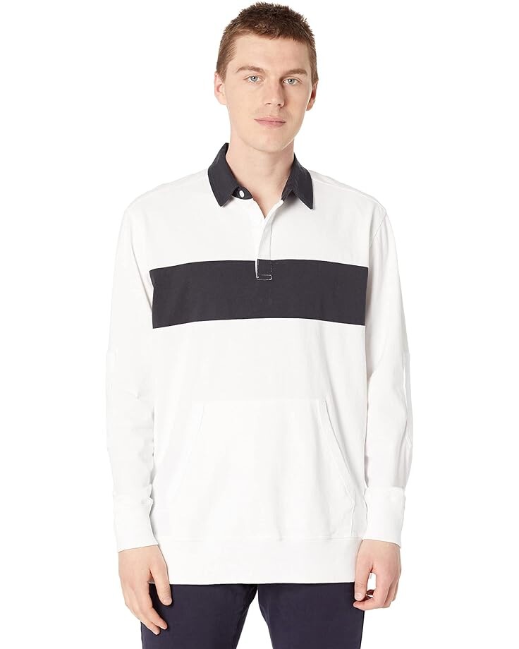 

Толстовка Good Man Brand Long Sleeve Rugby Stripe, белый