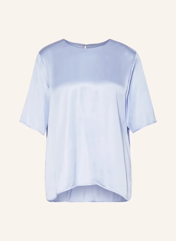 Блузка-рубашка denise из атласа Samsøe Samsøe, синий блузка denise samsøe samsøe светло синий