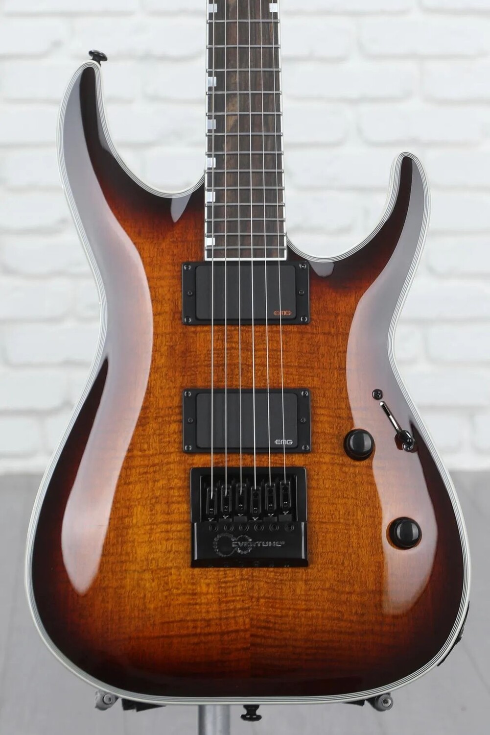 

Электрогитара ESP LTD Deluxe MH-1000 EverTune — тёмно-коричневый Sunburst