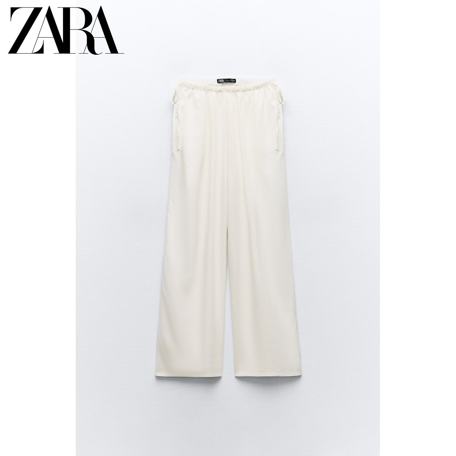 

Брюки женские Zara широкого кроя, белый
