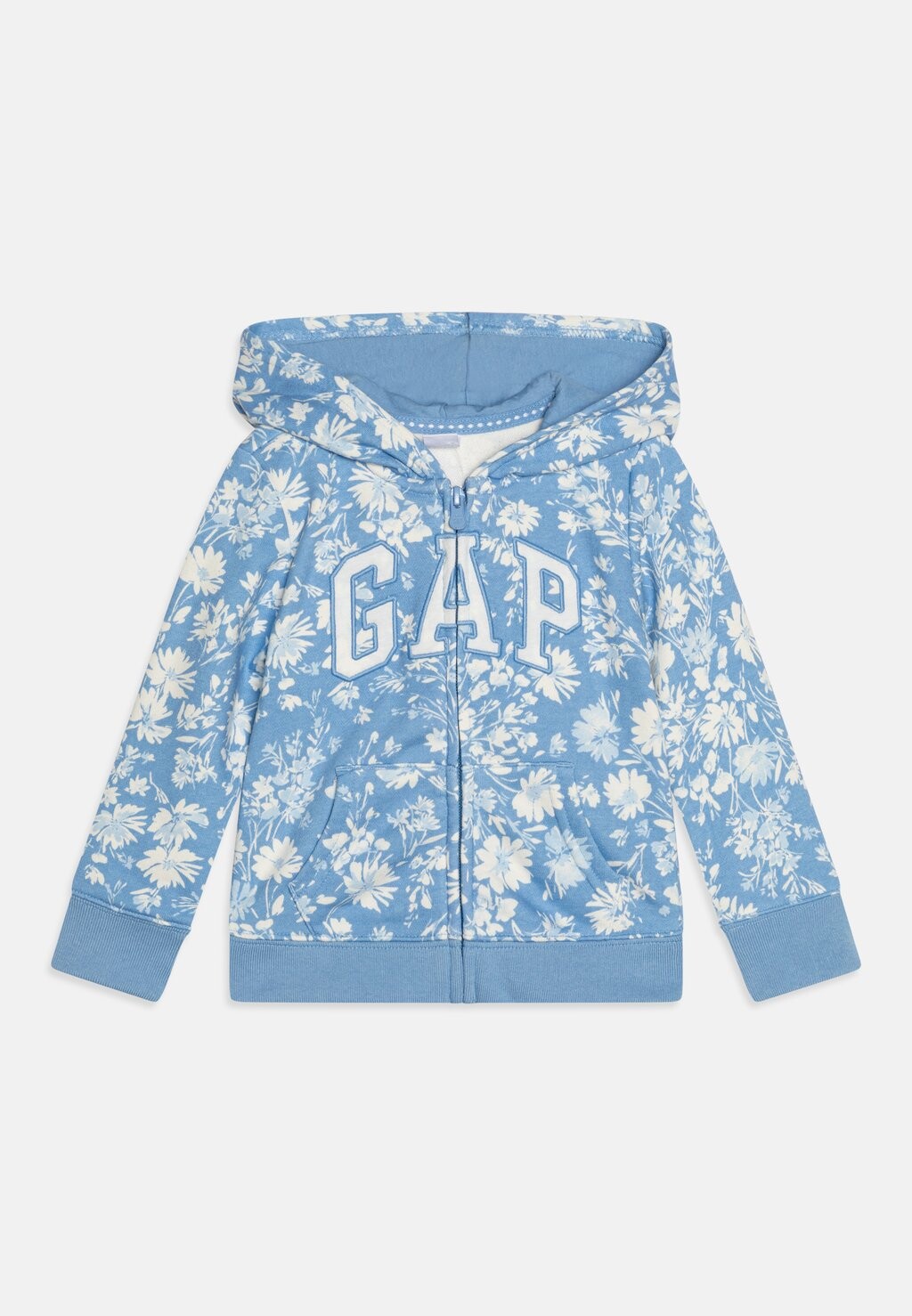 

Толстовка на молнии Toddler Girl Logo GAP, синий