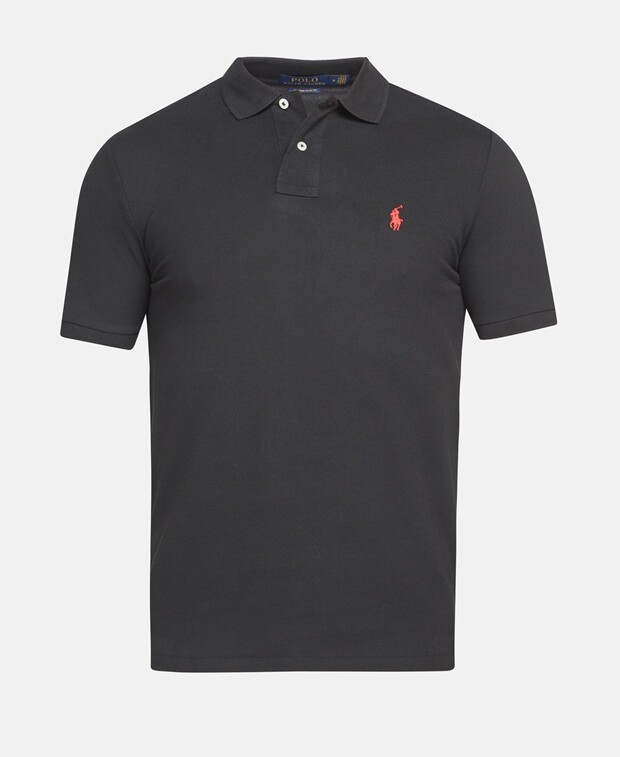 

Рубашка-поло из пике Polo Ralph Lauren, черный