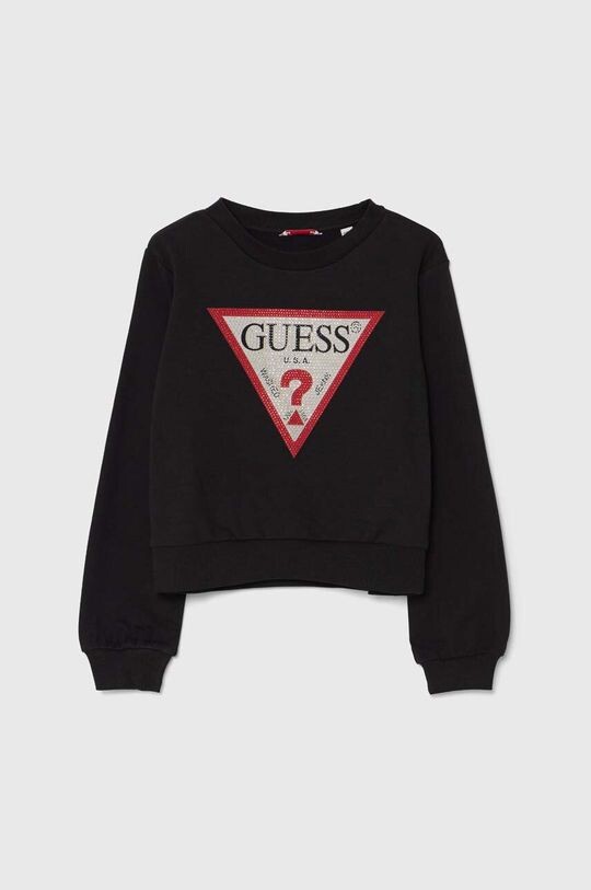 

Детская хлопковая толстовка Guess, черный