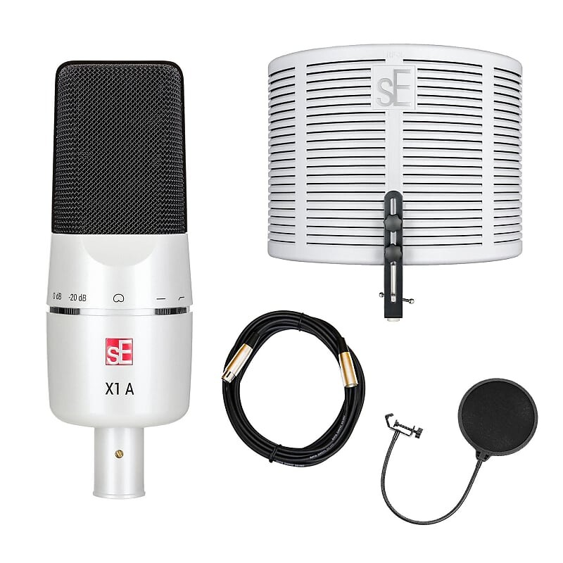 

Микрофон sE Electronics X1-A Microphone w/ RF-X Filter, XLR Cable, Pop Filter Bundle