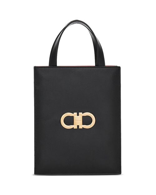 

Кожаная сумка через плечо Gancini Ferragamo, цвет Black