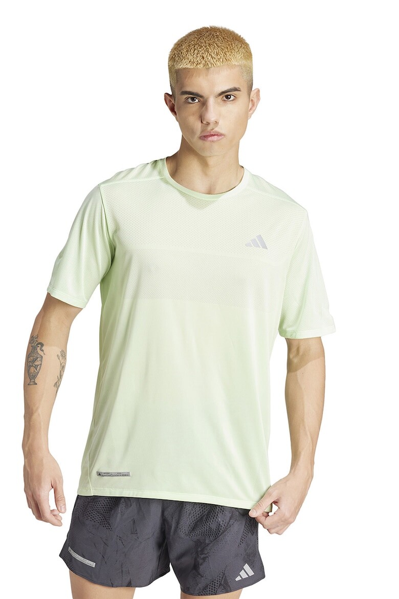 

Беговая футболка с логотипом Adidas Performance, зеленый