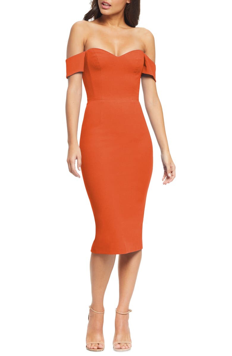 

Облегающее платье Bailey с открытыми плечами DRESS THE POPULATION
