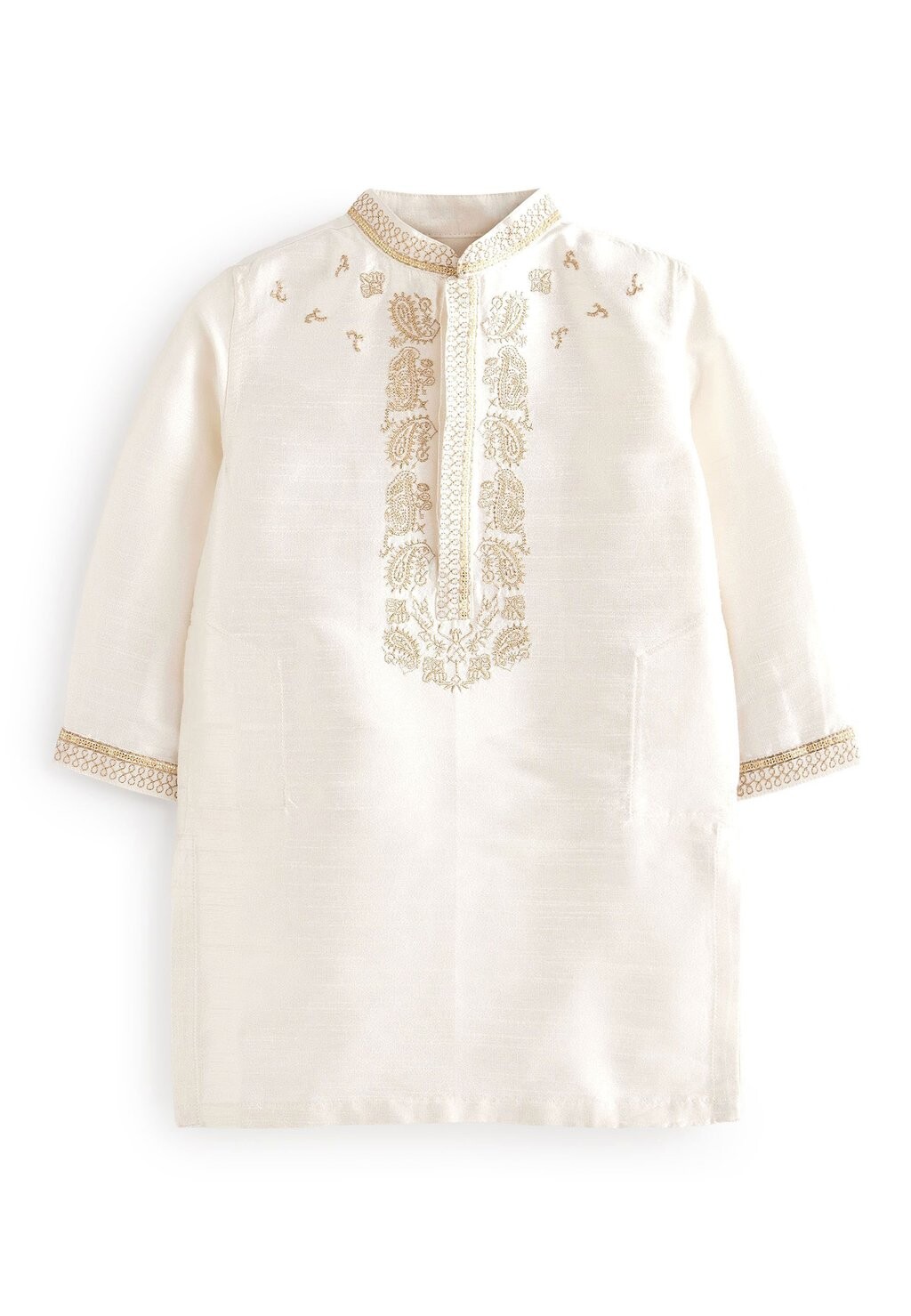 

Рубашка EMBROIDERED Next, цвет ivory cream gold