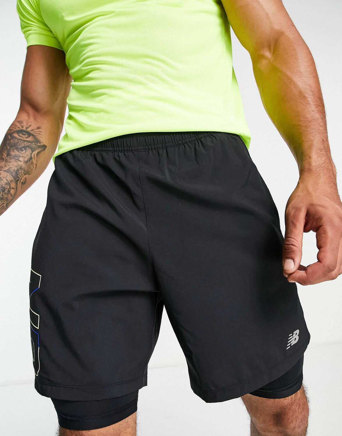 

Черные шорты New Balance Running Accelerate 2 в 1