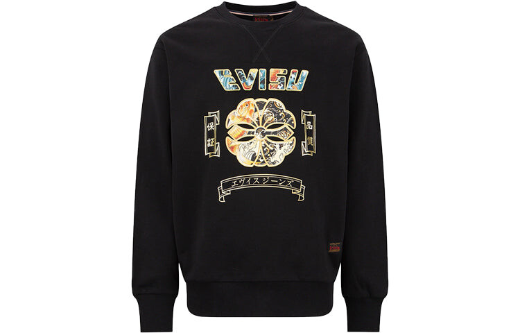 

Толстовка Evisu с принтом, черный