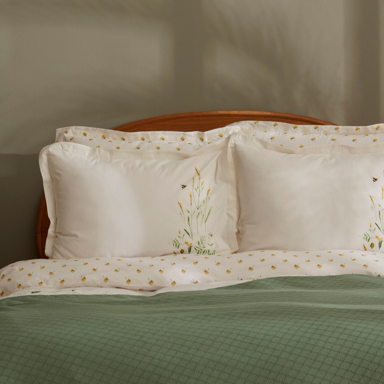 

Комплект постельного белья Karaca Home Herbal из 100% хлопка, белый