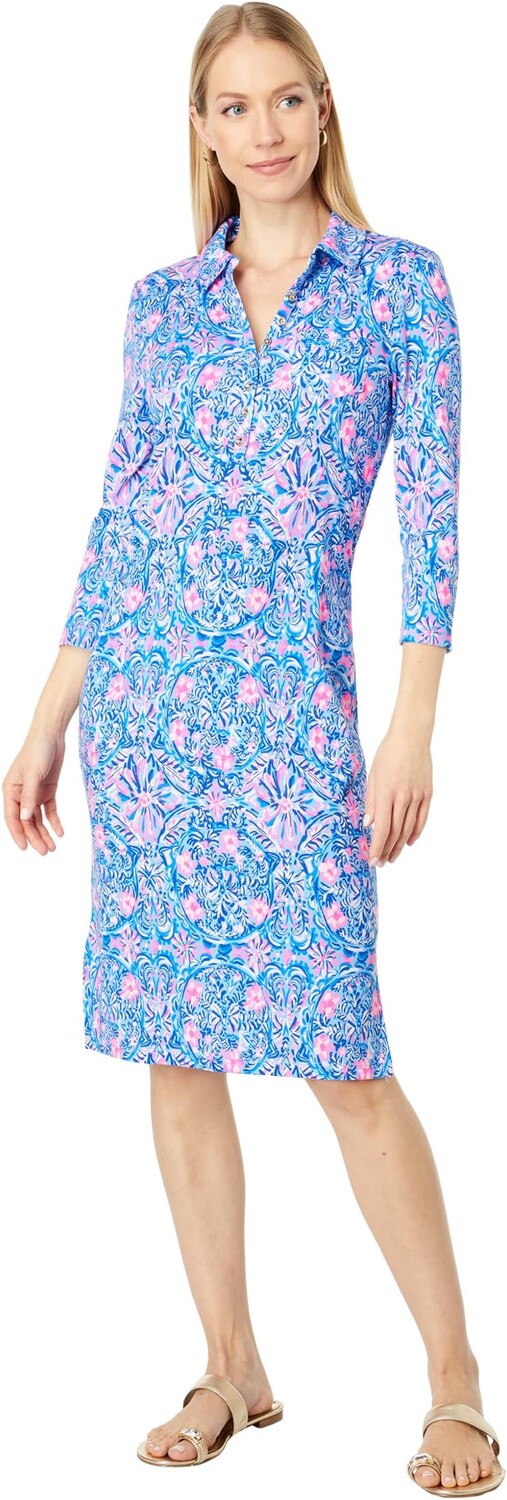 

Платье Reema длиной до колена Lilly Pulitzer, цвет Blue Peri Takin It Easy