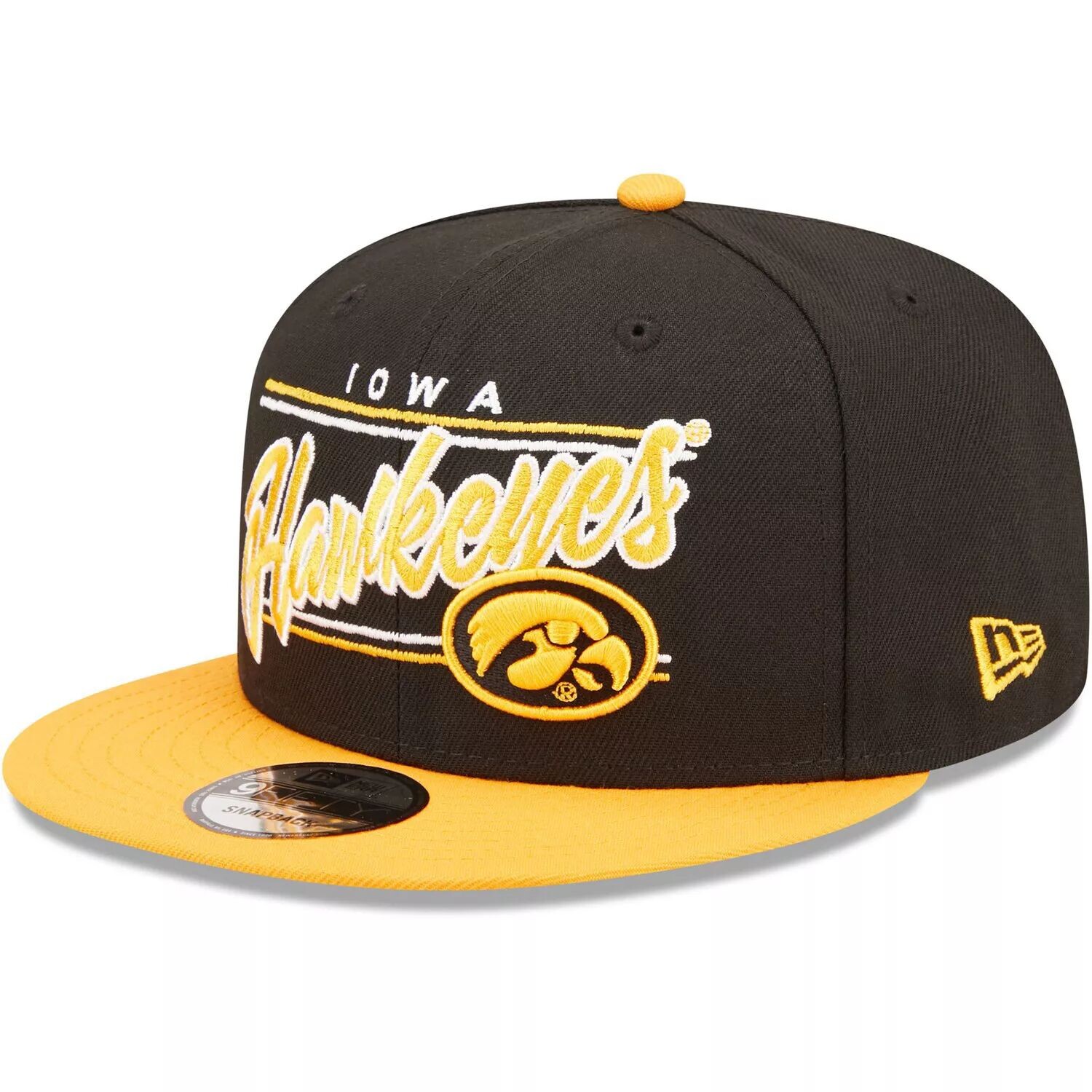 

Мужская кепка Snapback New Era Black Iowa Hawkeyes Team Script 9FIFTY