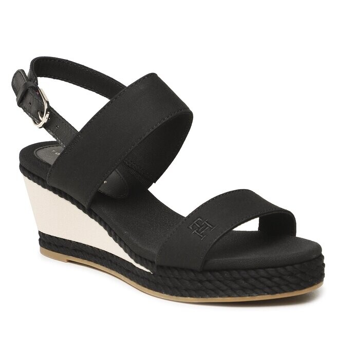

Сандалии Tommy Hilfiger RopeWebbing Mid, черный