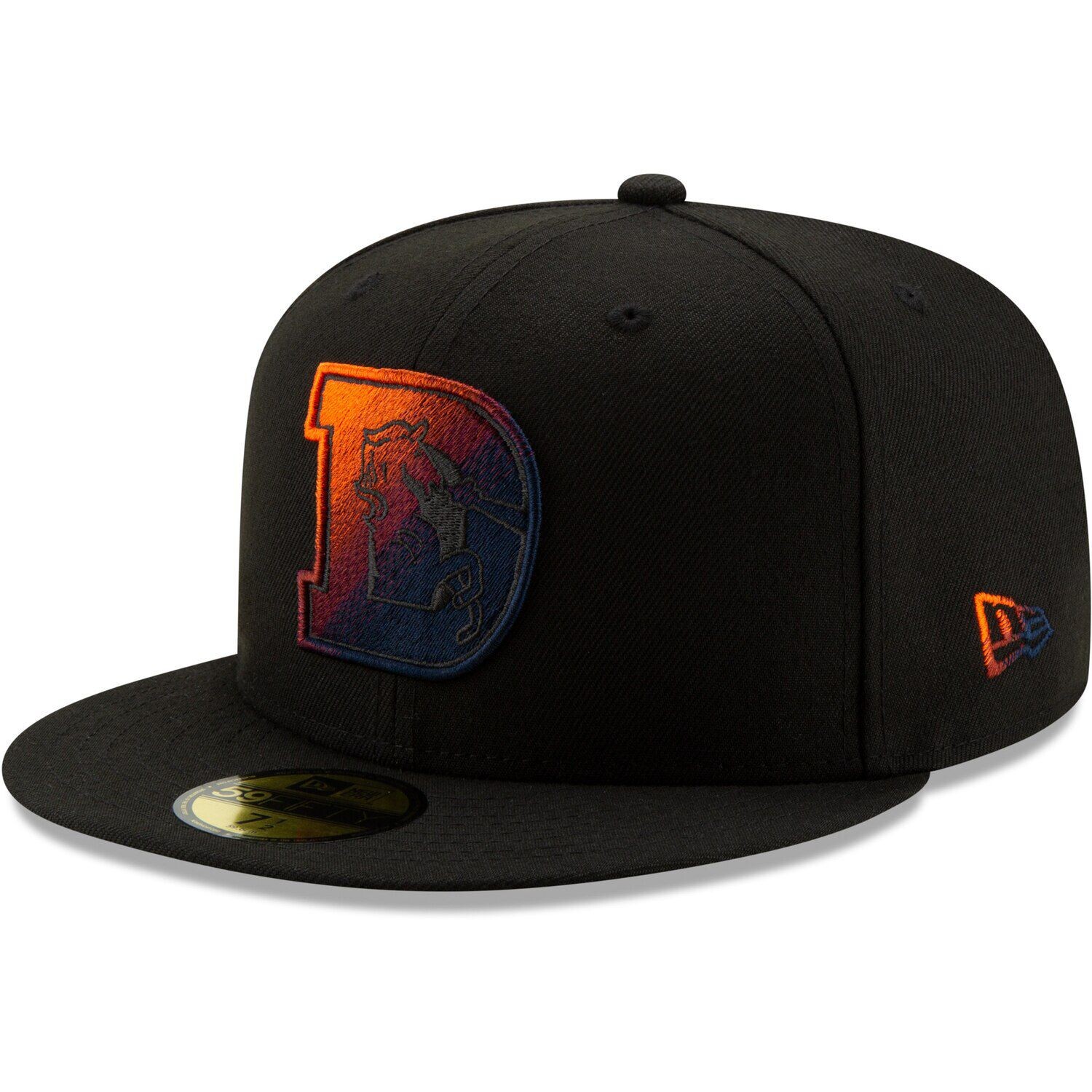

Мужская облегающая шляпа New Era Black Denver Broncos Historic Color Dim 59FIFTY