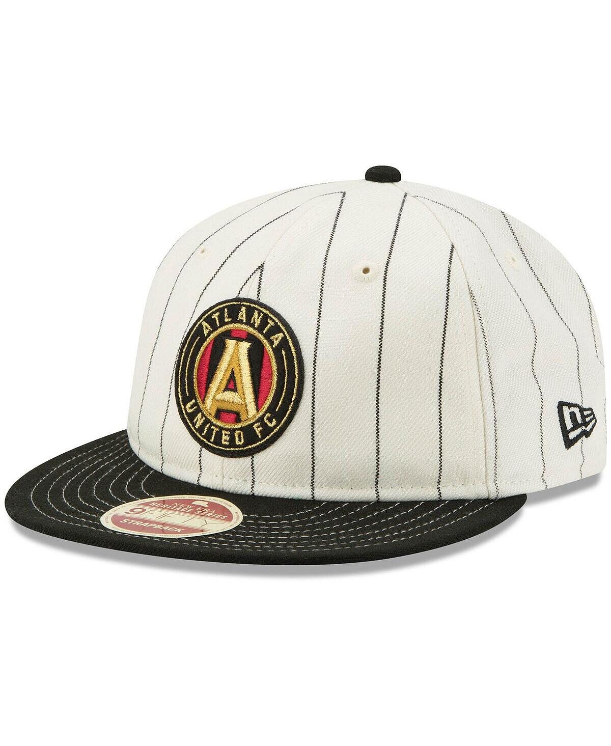 

Мужская кремовая черная регулируемая кепка Atlanta United FC Heritage Series Stripe 9FIFTY New Era