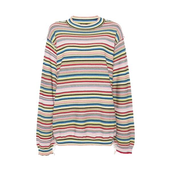

Футболка crewneck mit gestricktem design Maison Margiela, мультиколор