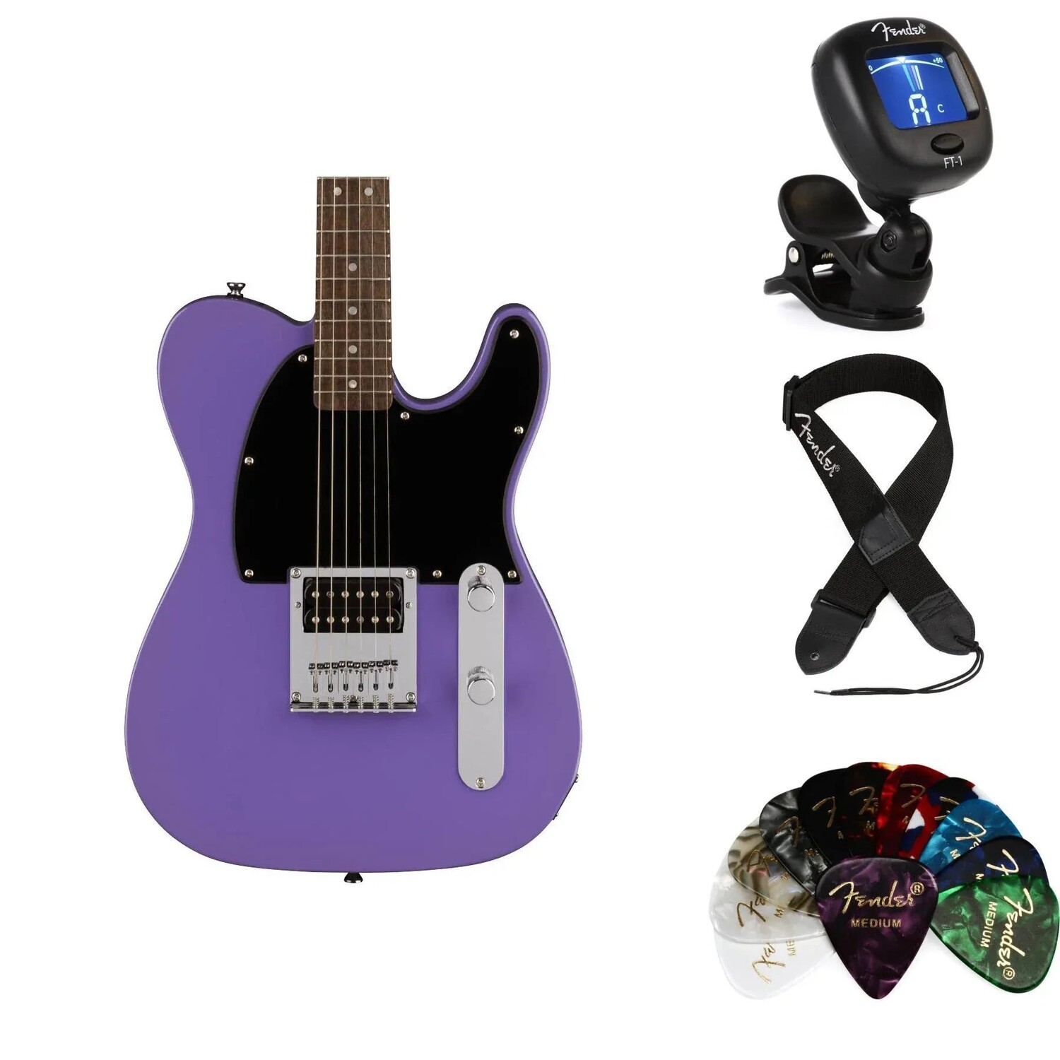 

Комплект предметов для электрогитары Squier Sonic Esquire — Ultraviolet