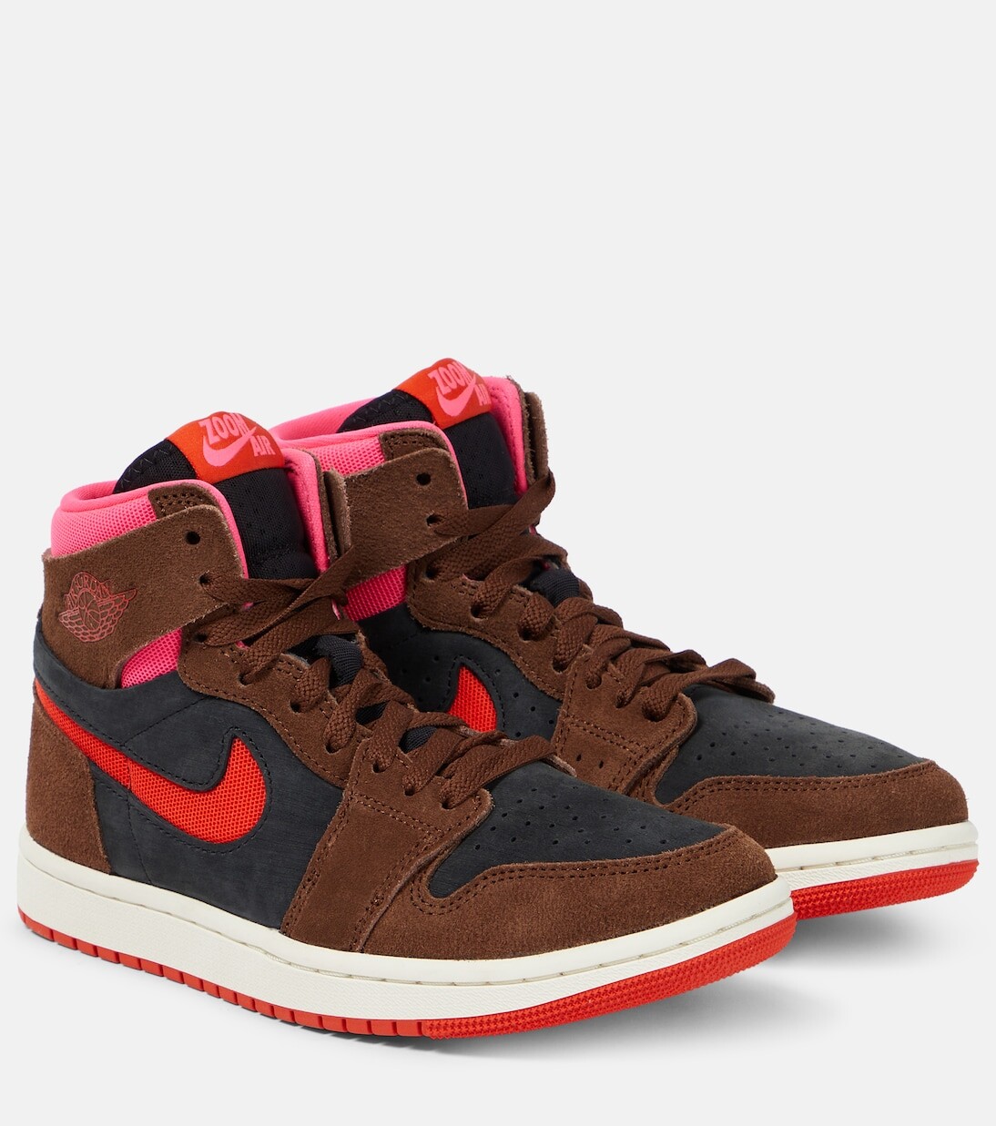 

Кожаные кроссовки Air Jordan 1 Zoom Nike, коричневый