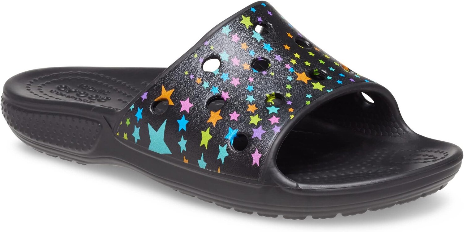 

Сандалии Classic Slide Crocs, цвет Electric Pink