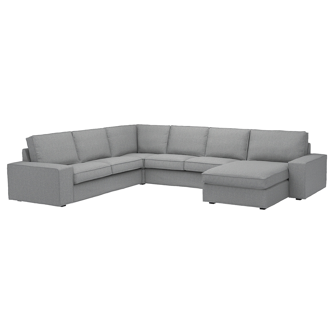 КИВИК Диван угловой, 5-местный. диван+диван, Тибблби бежевый/серый KIVIK IKEA