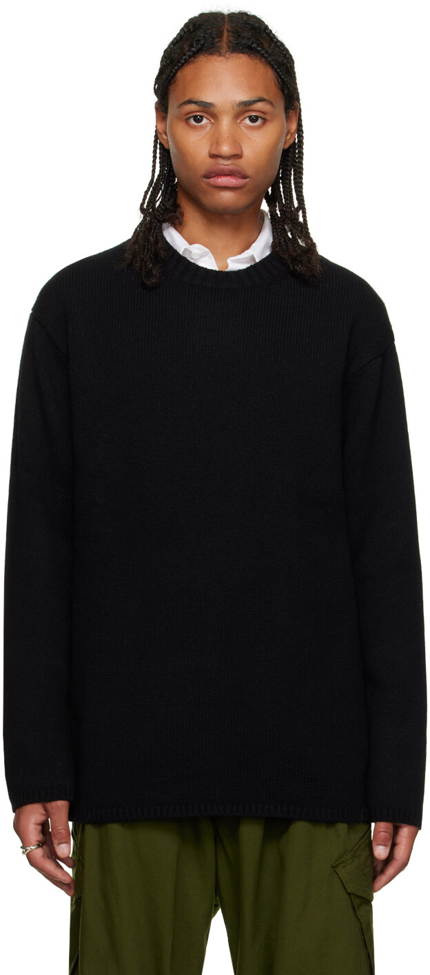 

Черный свитер с завязками по бокам Yohji Yamamoto
