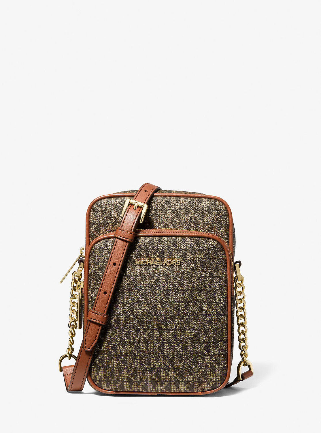 

Сумка через плечо Jet Set Travel среднего размера с фирменным логотипом Michael Kors