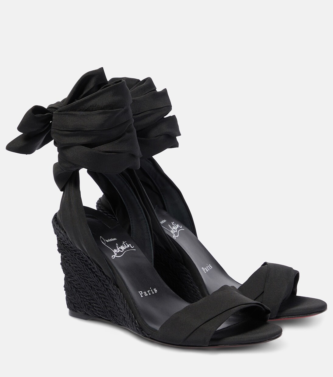 

Эспадрильи melides du desert 85 на танкетке Christian Louboutin, черный