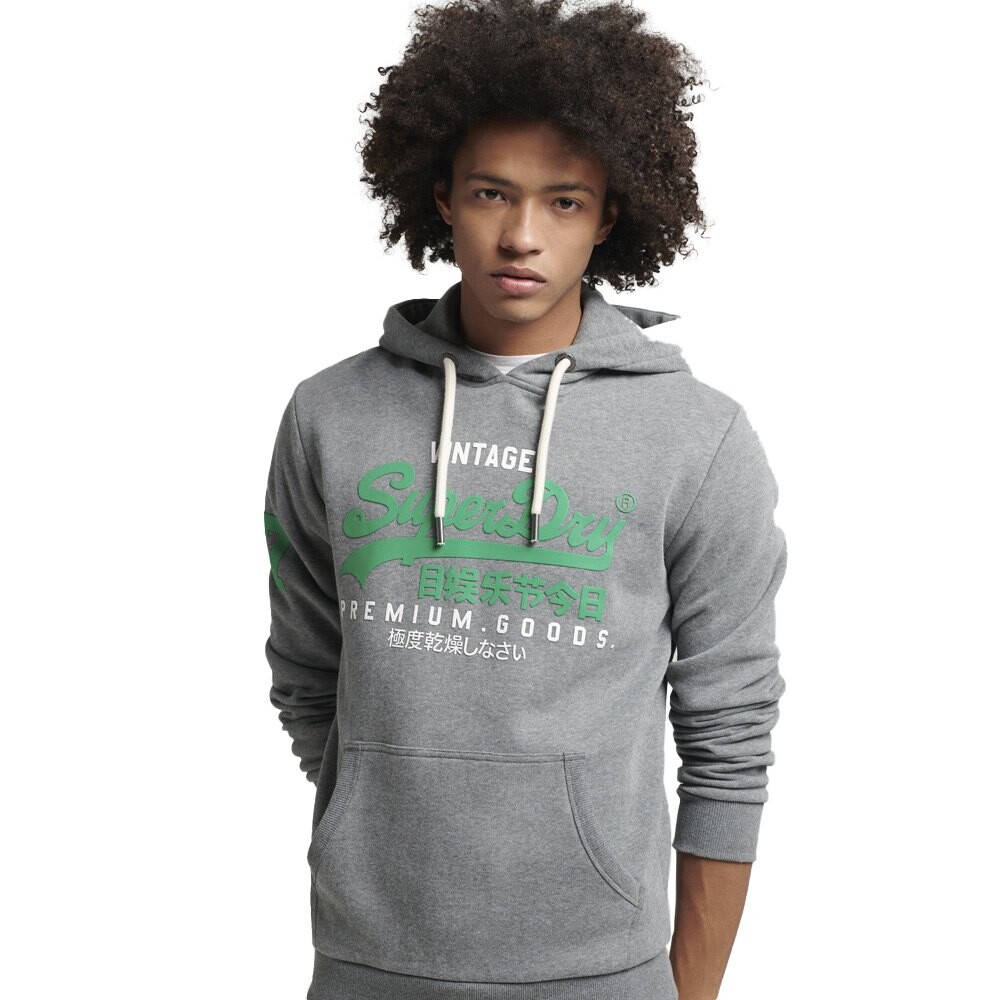 

Худи Superdry Vintage Vl Classic, серый