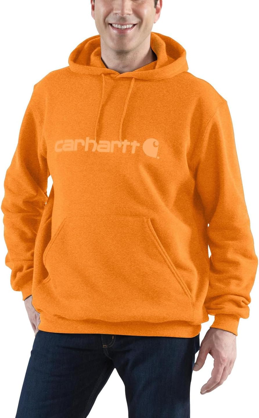 Толстовка средней плотности с фирменным логотипом Carhartt, цвет Marmalade Heather футболка с фирменным логотипом s s carhartt цвет marmalade heather